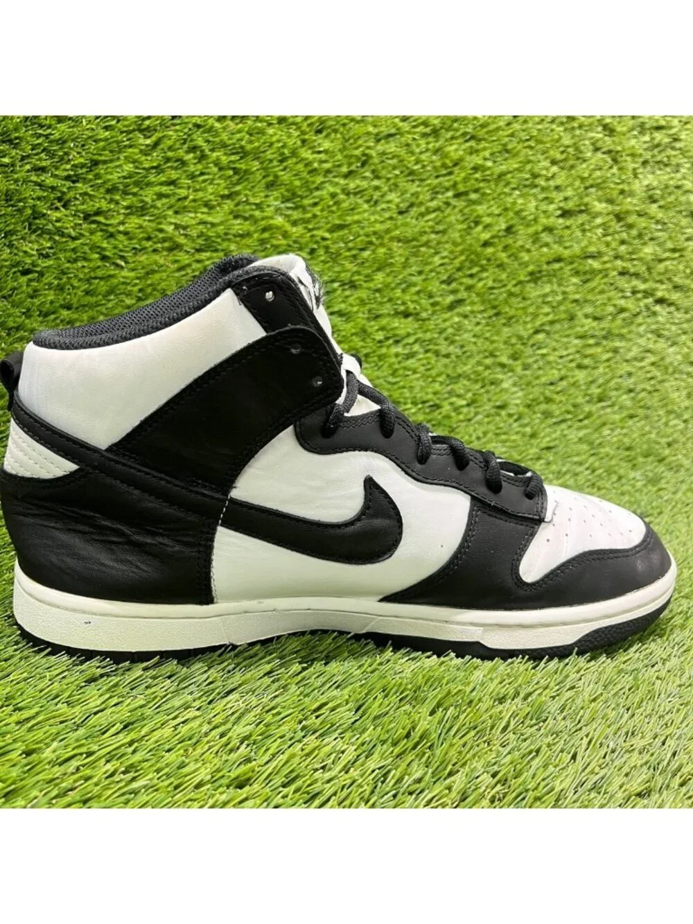 Nike Dunk High Retro Mens Size 11.5 Black White Athletic Leather Shoes Sneakers